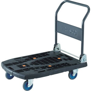 【送料無料】TRUSCO(トラスコ) カルティオビッグ 折畳 900×600 黒 MPK-906-BK 台車 折りたたみ 軽量 静か 静音