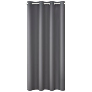 【送料無料】Topfinel カーテン 遮光 間仕切りカーテン 断熱 幅100cm 丈180cm 1枚入り ダークグレー ハトメ型 突っ張り棒 カーテン 仕切りカーテン ドアカーテン 目隠し 玄関 キッチン リビング