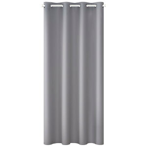 【送料無料】Topfinel カーテン 遮光 間仕切りカーテン 断熱 幅150cm 丈180cm 1枚入り ライトグレー ハトメ型 突っ張り棒 カーテン 仕切りカーテン ドアカーテン 目隠し 玄関 キッチン リビング