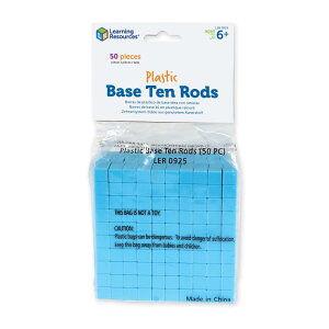 [jO \[V[Y Plastic Base Ten Series 50 Rods vX`bN x[Xe 1 x 1 x 10cm 50bh LER 0925