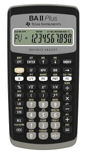 Texas Instruments BA II Plus ���Z�d�� NPV IRR TVM �������p 10�� IIBAPL/TBL/1L1/C