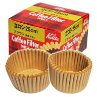 カリタ Kalita コーヒーフィルター 立ロシ 25cm ブラウン 50枚入 ろ紙 濾紙 ロシ 喫茶店 珈琲 コーヒー …