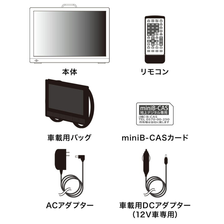 楽天市場 車載用バッグ 付 録画機能 搭載 ポータブルテレビ 車載 液晶テレビ 録画 ワンセグ ポータブル ワンセグ フルセグ Hdmi対応 12 1インチ テレビ ヘッドレスト 12 1v型 地上デジタル 車用バッグ 本体 Ac ショップワールド