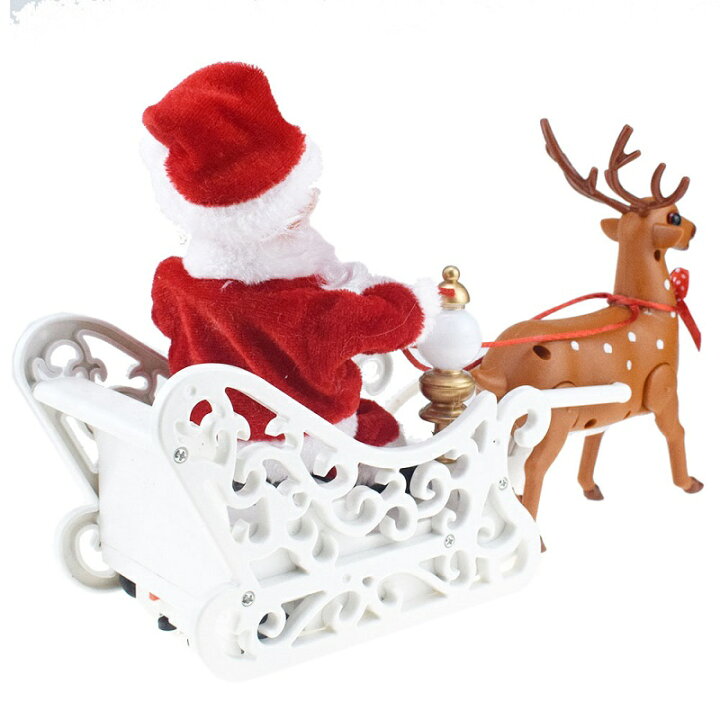 楽天市場 Bgm付き クリスマス サンタ トナカイ ソリ おもちゃ 動く お祝い クリスマス用品 クリスマスプレゼント 置物 雑貨 人形 玩具 サンタさん クリスマスドール トイ クリスマスギフト ベビー キッズ クリスマスパーティ ショップワールド