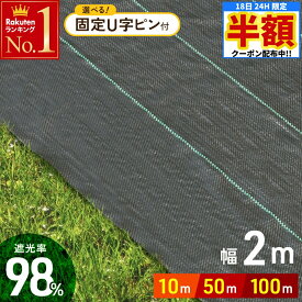 ＼ 半額 ＆ 千円オフ ／ 18日限定 先着★ 防草シート 幅 2m ×長さ 10m 50m 100m UV剤入り ピン 人工芝 雑草 芝生 草 庭 雑草シート ロール 雑草防止シート 除草シート 防草 シート ガーデニング 庭 田んぼ 畑 雑草 雑草防止 雑草対策 雑草抑制 生えない 除草 防ぐ