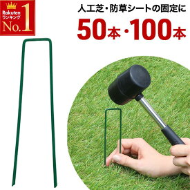 ＼ 半額 ＆ 500円オフ ／ 14日 20時～先着★ 50本1,320円〜 U字ピン 人工芝 防草シート コの字ピン ピン ピン杭 固定 押さえ 人工芝押さえピン シート押さえ U字 人工芝固定ピン 50本 100本 セット 園芸シート 園芸用品 園芸資材 農業用シート シート 杭 U型 砂利 庭