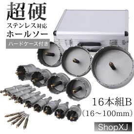 【マラソン限定クーポン & P5倍】【16PC B:16mm 20mm 22mm 24mm 26mm 28mm 30mm 32mm 35mm 38mm 40mm 45mm 50mm 65mm 75mm 100mm】現役電気工事士・大工推薦 超硬 ホ