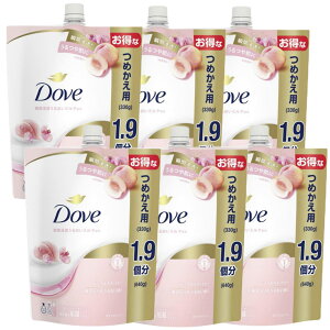 ユニリーバ ダヴ ボディウォッシュ ピーチ&スイートピー 詰替 大サイズ 640g 6袋セット