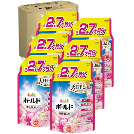 ボールド 柔軟剤入り 洗濯洗剤 液体 華やかおひさまとプレミアムブロッサムの香り 詰め替え 1950g 6袋セット