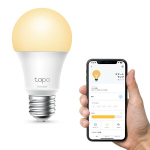 TP-Link LED�d�� Tapo �X�}�[�g LED �����v �����^�C�v �d���F E26 800lm Echo �V���[�Y/Google �z�[�� �Ή� �ǉ��@��s�v Tapo L510E/A