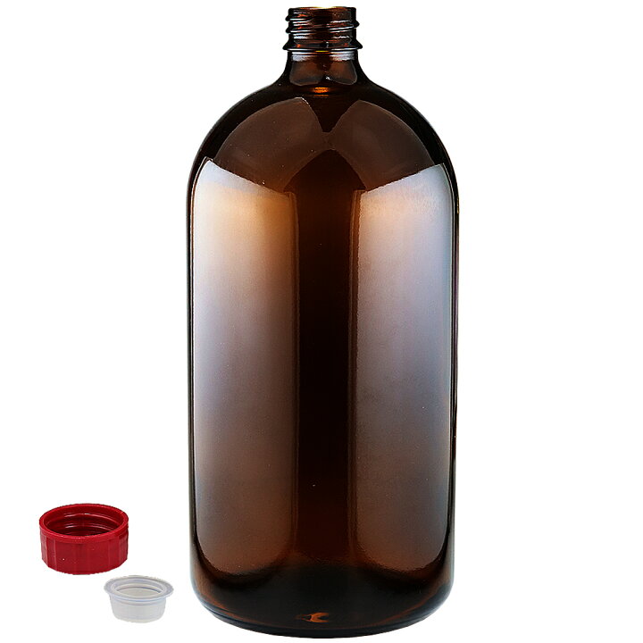 楽天市場】遮光瓶 中栓付 褐色 1000ml（1L）サイズ 詰め替え用ボトル 