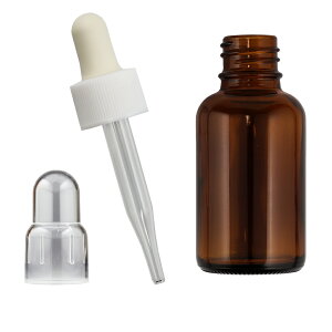 スポイト付き遮光瓶 30ml スポイトタイプ スポイトボトル スポイト瓶 スポイド瓶 褐色ビン茶色ビン 遮光瓶 ガラススポイト瓶 ガラス製スポイト式 遮光びん スポイド付 詰め替え 手作りコス
