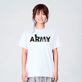 ARMY Tシャツ メンズ レディース キッズ 子供服 半袖 服 ゆったり おしゃれ ミリタリー アメカジ トップス ペアルック プレゼント 大きいサイズ 綿100% XS S M L XL