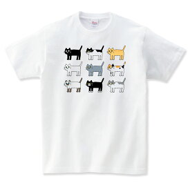 いろんな 猫 tシャツ 長袖 猫Tシャツ ネコtシャツ ネコ グッズ ねこTシャツ おもしろ 猫 tシャツ 猫グッズ ネコ柄 猫柄 ねこ柄 誕生日 母の日 プレゼント 猫好き かわいい おもしろ 可愛い ねこ 猫 メンズ レディース キッズ 子供服 shortplate / ショートプレート