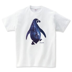 ペンギン Tシャツ ペンギン グッズ 服 マーク 子供服 パジャマ 宇宙 宇宙柄 動物 アニマル バックプリント tシャツ プレゼント かわいい イラスト おしゃれ コスプレ おもしろTシャツ メンズ レディース キッズ 子供服 shortplate / ショートプレート