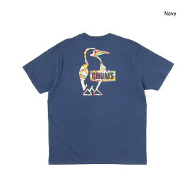 クリックポスト発送！CHUMS チャムス ブービーロゴレインボーアイランズTシャツ　Booby logo rainbow islands T-shirt メンズM メンズL メンズXL