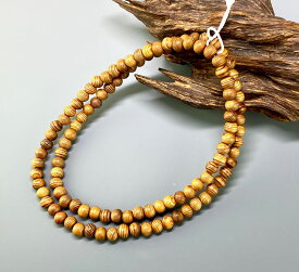 数珠用パーツ 屋久杉 7mm主玉 丸玉 ビーズ 108玉 数珠ブレスレット手作り用 腕輪数珠 本式念珠