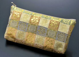 数珠袋 大きな数珠入れ 大判念珠入れ 二輪数珠用袋 高級金襴 ファスナー付