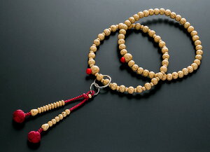 浄土宗数珠 念珠 女性用 星月菩提樹 共仕立 正絹かがり梵天房 宗派別数珠 桐箱入