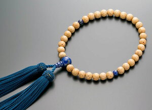 数珠 女性用 念珠 略式数珠 星月菩提樹 ラピスラズリ仕立 正絹房 全宗派対応 桐箱入