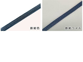 数珠ひも 正絹数珠組紐 選べるネイビー系カラー (鉄紺ラメ入/鉄紺色) 【長さ5m・太さ約1.2～1.5ミリ】 全宗派対応 数珠紐 ひも 修理用ヒモ