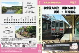 北海道の鉄路の記録W67 車窓前方展望　釧網本線3　釧路→川湯温泉