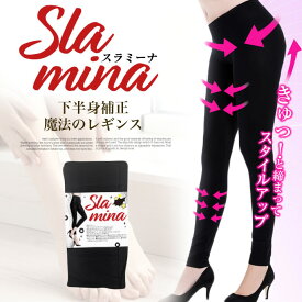 スラミーナ slamina 着圧タイツ 着圧ストッキング ダイエット 美容 健康 レッグ スリム サポート 補正 桃尻 スリム 有酸素運動 むくみ解消 脚のむくみケア 脚痩せレギンス ふくらはぎ痩せ マッサージ 送料無料 ショット SHOT