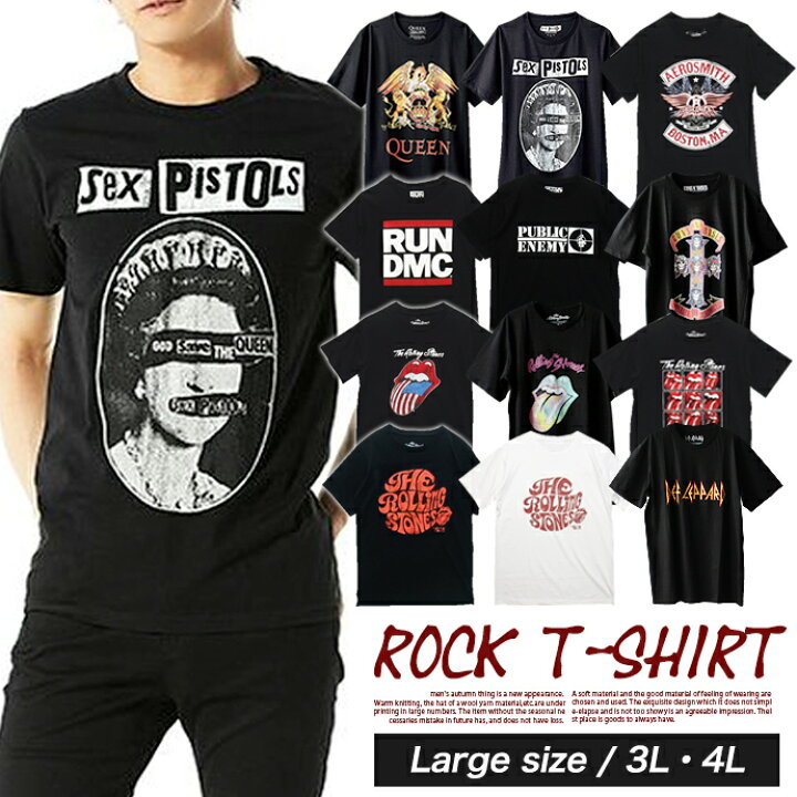 楽天市場】Tシャツ ロックTシャツ バンドTシャツ プリントTシャツ 半袖 