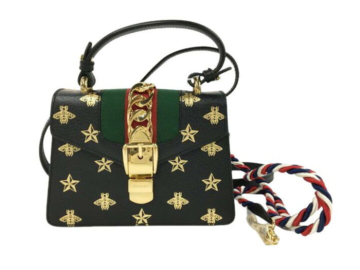 楽天市場】美品 GUCCI グッチ シルヴィ ミニ ショルダーバッグ 2way