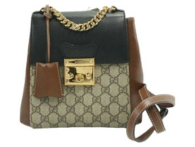 GUCCI グッチ GGスプリーム リュックバッグ 鍵 バックパック クロシェット ロゴデザイン レザー 希少 コンパクト かわいい おしゃれ カジュアル レディース 母の日 プレゼント ギフト ブランドバッグ 大容量 本物保証 ビジネス 通勤 女性 ブラウン 中古 送料無料