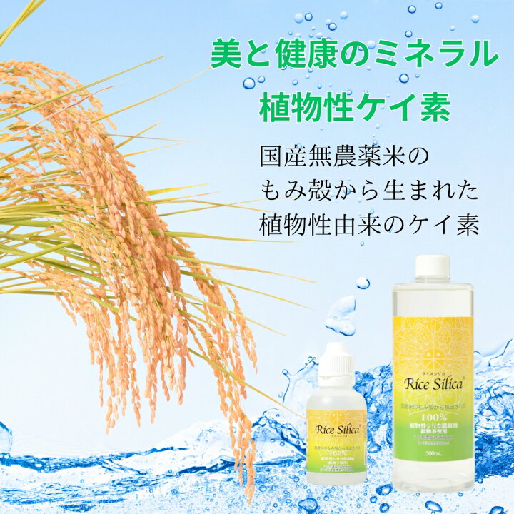 楽天市場】【500ml×2本セット】 ライスシリカ ケイ素 シリカ濃縮液 