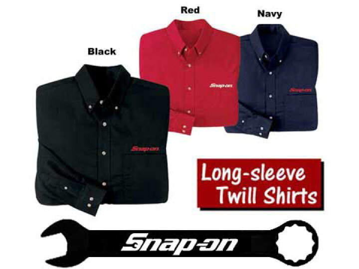 楽天市場】Snap-on（スナップオン）長袖シャツ「LONG SLEEVE TWILL 