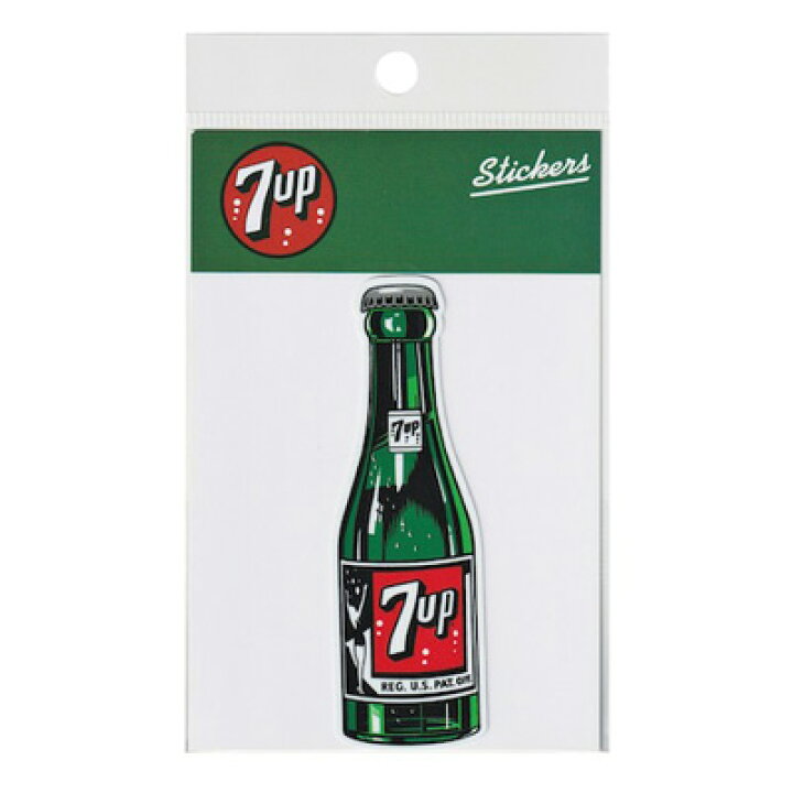 楽天市場】SEVEN UP，7UP（セブンアップ）ステッカー，レトロ，ビン 