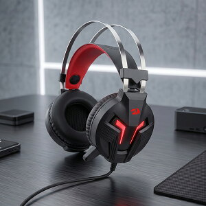�yREDRAGON�zH112 �Q�[�~���O�w�b�h�Z�b�g �L�� 3.5mm �}�C�N�t�� �m�C�Y�y�� �X�e���I�T�E���h 50mm�h���C�o�[ PC/PS4/Xbox/Switch�Ή� �u���b�N