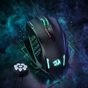 �yREDRAGON�zM908 RGB �Q�[�~���O�}�E�X �L�� MMO���� 12�T�C�h�{�^�� 18�v���O�����{�^�� 12400DPI �����x�Z���T�[����