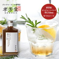 孝芳堂 ジンジャーシロップ辛口（720ml） 01456