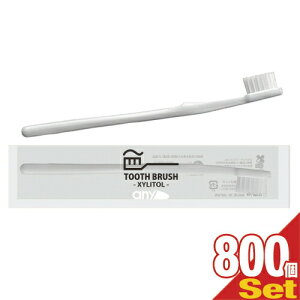 「最強翌日配送対応商品」「ホテルアメニティ」「使い捨て歯ブラシ」「個包装」業務用 日本製 any(エニィ) 使い捨てハブラシセット 液体ハミガキ(キシリトール)付 x 800本セット - 国産業務