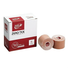 ｢テーピングテープ｣ユニコ ゼロテープ ゼロテックス キネシオロジーテープ(UNICO ZERO TEX KINESIOLOGY TAPE) 50mmx5mx6巻入り
