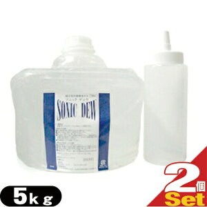 「正規代理店」「ソフト・ハード両用タイプ」太平化学産業 ソニックデュウ(水溶性超音波ゲル) 5kg (500g空ボトル付き) x2個 【smtb-s】