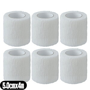 [(`O) |Xg ѣAPA сEtBbNX (ALCARE Fixation Cohesive) 2 (17152) 5.0cmx4m(L) x6Zbg - 5cmBD\̐LkɂDꂽLk