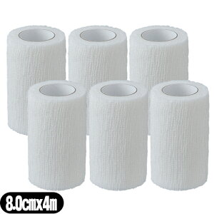 [(`O) |Xg ѣAPA сEtBbNX (ALCARE Fixation Cohesive) 3 (17153) 8.0cmx4m(L) x6Zbg - 8cmBD\̐LkɂDꂽLk