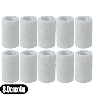[(`O) |Xg ѣAPA сEtBbNX (ALCARE Fixation Cohesive) 3 (17153) 8.0cmx4m(L) x10Zbg - 8cmBD\̐LkɂDꂽLk