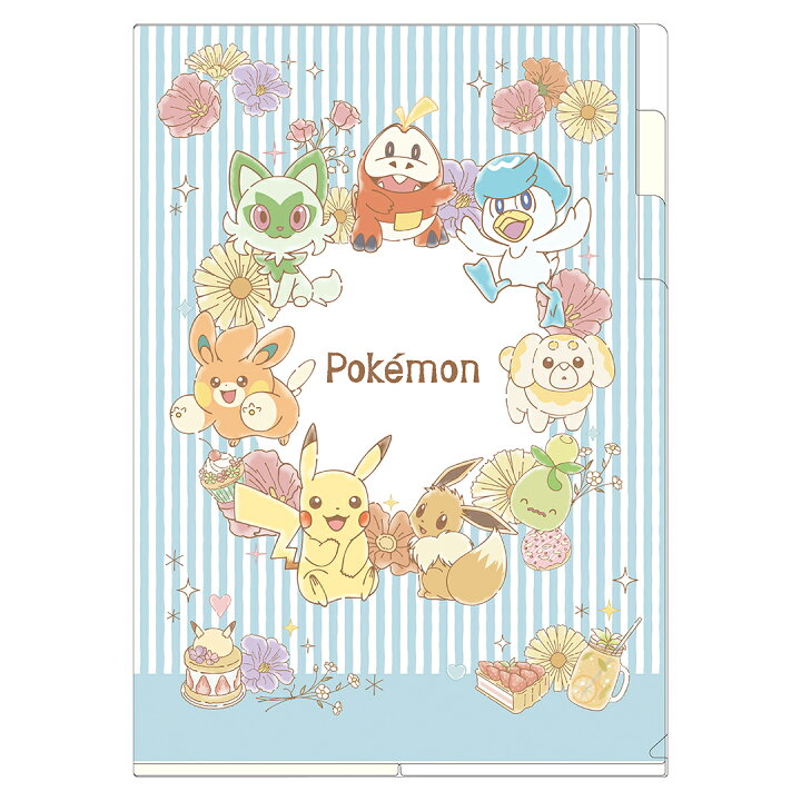 楽天市場】【公式】ポケットモンスター 3ポケット クリアファイル B 