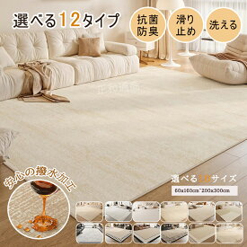 【10％OFFクーポン 9/15限定】ラグ 北欧 カーペット 洗えるラグ おしゃれ 北欧 防ダニ 夏 冬 床暖房対応 オールシーズン 滑り止め 防音 マット ラグマット カーペット ラグカーペット センターラグ 長方形 ホットカーペット対応 ラグ 300cm ギフト 新生活 マンション
