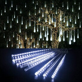 LEDイルミネーションライト スノーフォールライトつらら 長さ30cm 10本セット 流れ星 流星 スノードロップライト クリスマス 飾り 防水 屋外