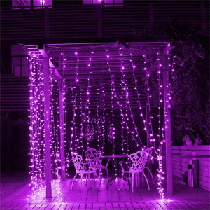 LED�C���~�l�[�V�������C�g �J�[�e�����C�g 3m*3m 300�� �C���e���A���C�g �N���X�}�X���� �h�� ���O 8�_���p�^�[��