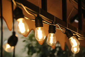 イルミネーションライト S14ストリングライト 15個LED電球 IP65防水電飾 屋外＆室内対応 キャンプ 庭 クリスマス ハロウィン 飾り 連結可能