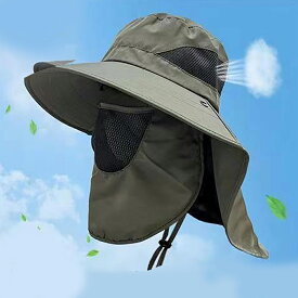 ガーデニング 帽子 農作業帽子レディース 農園帽 サンバイザー UVカット つば広 折りたたみ 紫外線対策 日よけ 首ガード おしゃれ帽子 フェイスカバー 園芸 釣り アウトドア