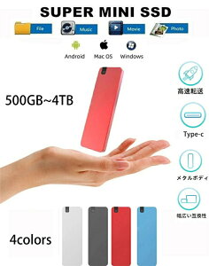 �z�|�[�^�u��SSD �O�t�� 500GB 1TB 2TB 4TB �n�[�h�f�B�X�N USB3.1 �ϏՌ� ���݊��� �|�[�^�u���n�[�h�f�B�X�N �É� �R���p�N�g �����^ �O�t��SSD ���^