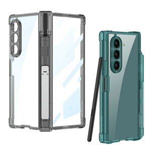 galaxy z fold6 �P�[�X s�y�����[ �N���A �t���ی� �T���X�� �M�����N�V�[�[�b�g�t�H�[���h6�P�[�X �����Y�ی� �X�^���h�@�\ ���h�~ Samsung�ی�P�[�X �w��h�~ �ϏՌ�
